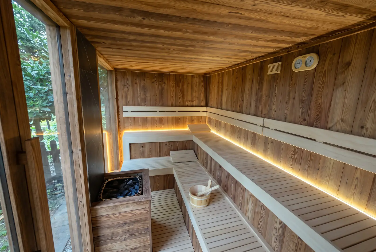 Sauna larice e ayous 4X2